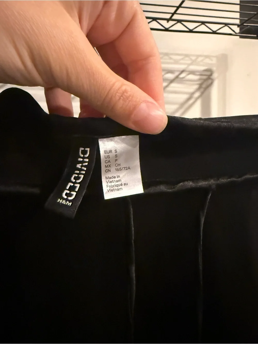 H&M Black Drawstring Maxi Skirt for Women